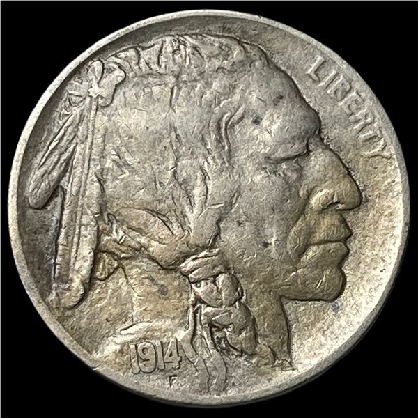 1914-D Buffalo Nickel NEARLY UNCIRCULATED
