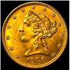 Image 1 : 1906-D Gold $5 Half Eagle UNCIRCULATED