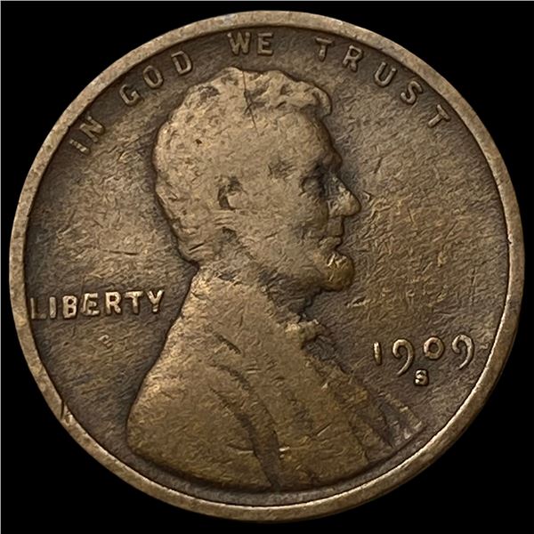1909-S Lincoln Wheat Cent NICELY CIRCULATED
