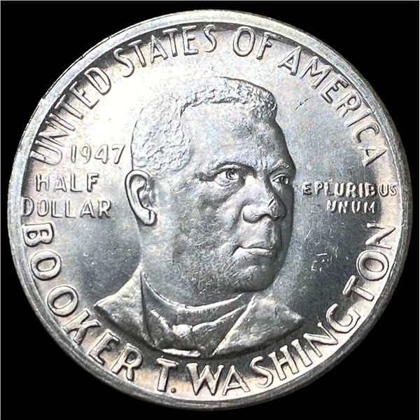 1947-S Silver Booker T. Washington Half  Dollar GEM BU