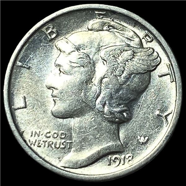 1918 Mercury Dime CLOSELY UNCIRCULATED