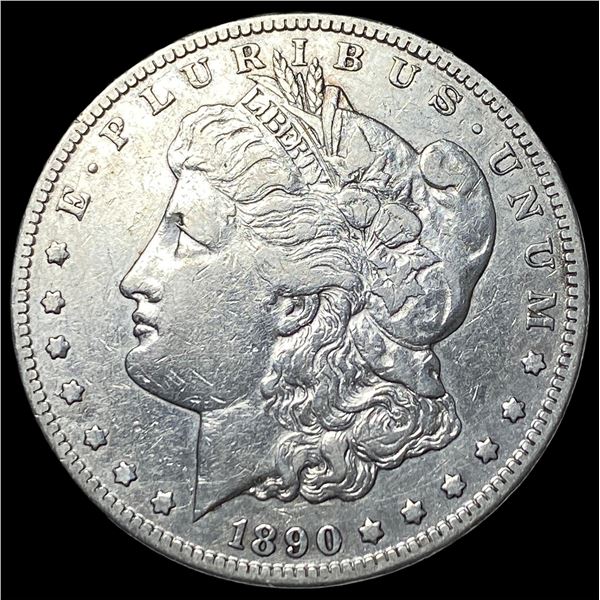 1890-CC Silver Morgan Dollar NEARLY  UNCIRCULATED