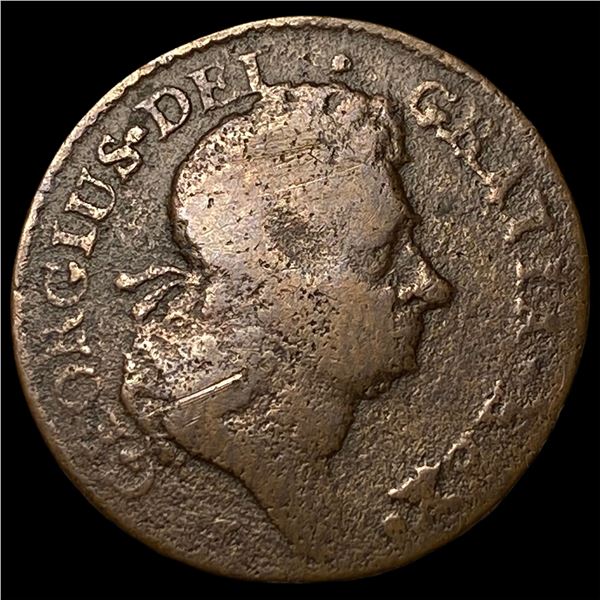 1743 Ireland Halfpenny LIGHTLY CIRCULATED