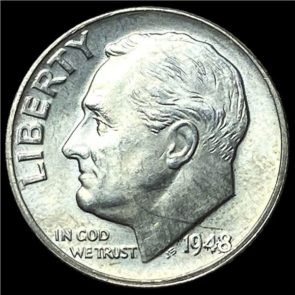 1948-S Silver Roosevelt Dime CLOSELY  UNCIRCULATED