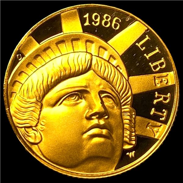 1986-W Gold $5 Statue of Liberty  Commemorative GEM PROOF