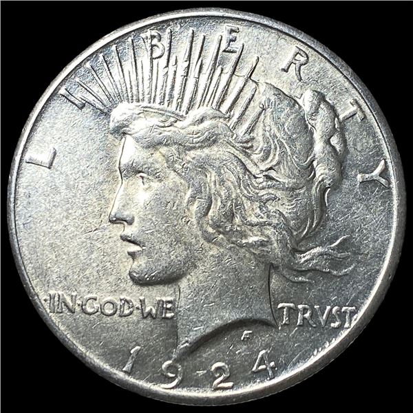 1924 Silver Peace Dollar CLOSELY UNCIRCULATED