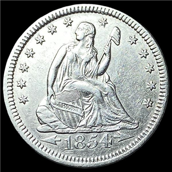 1854 Arrows Seated Liberty Quarter CLOSELY  UNCIRCULATED