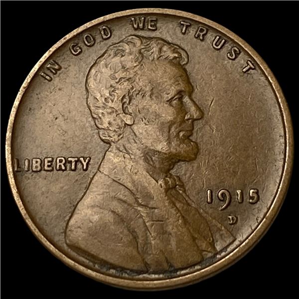 1915-D Lincoln Wheat Cent NEARLY UNCIRCULATED