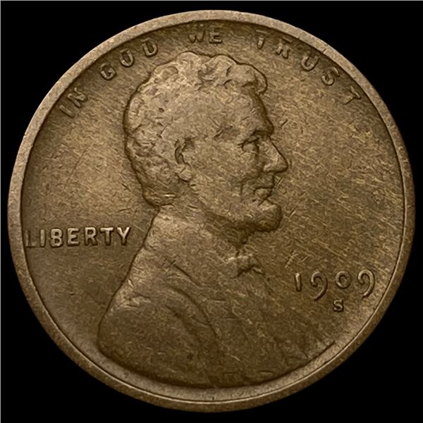 1909-S Lincoln Wheat Cent NICELY CIRCULATED