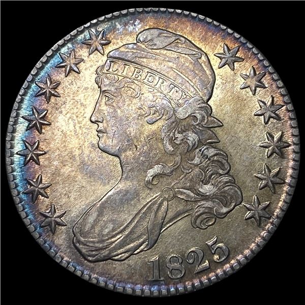 1825 Capped Bust Half Dollar CHOICE AU