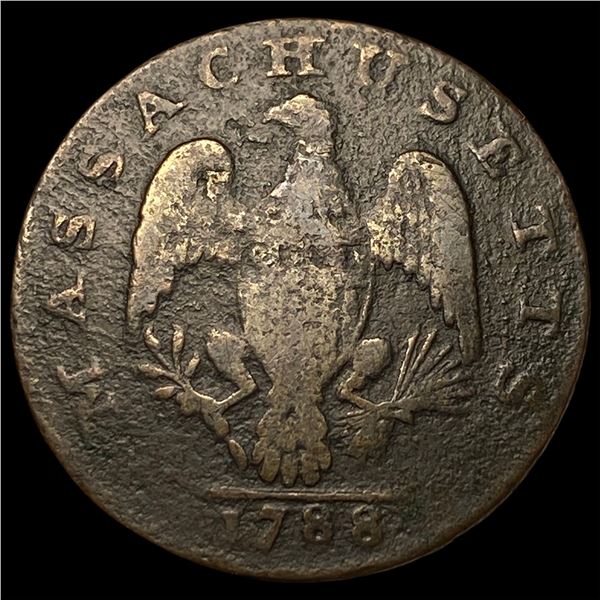 1788 Massachusetts Copper Cent LIGHTLY  CIRCULATED