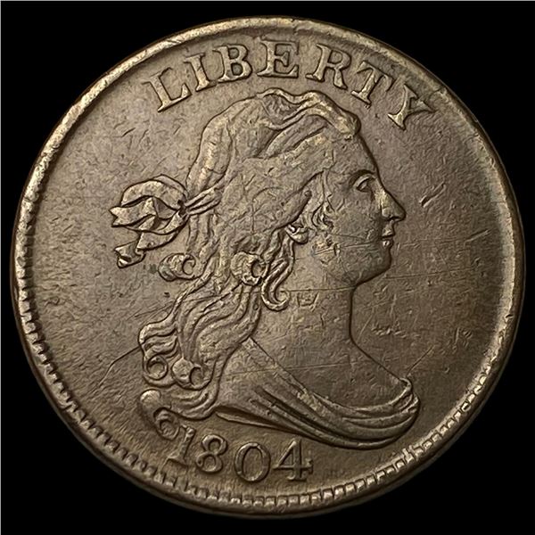1804 Copper Half Cent CLOSELY UNCIRCULATED