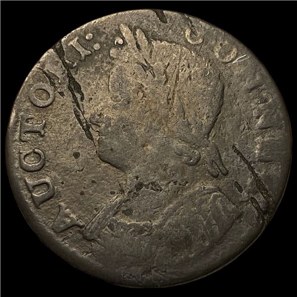 Austrian Netherlands 1790 1 Liard Copper Coin  NICELY CIRCULATED
