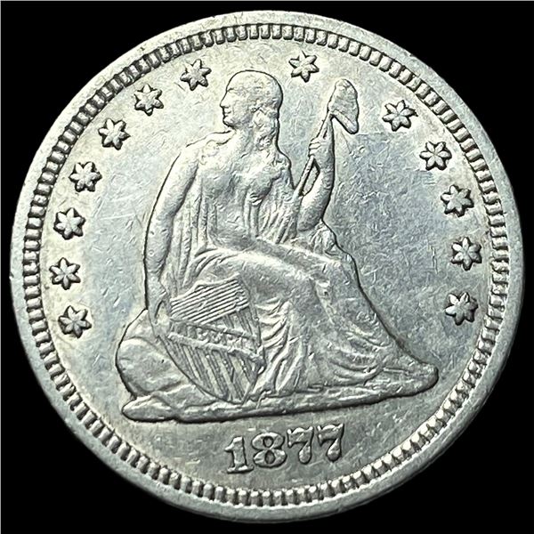 1877 Seated Liberty Quarter CLOSELY  UNCIRCULATED