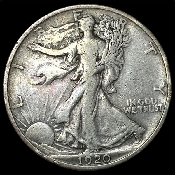 1920 Silver Walking Liberty Half Dollar  LIGHTLY CIRCULATED