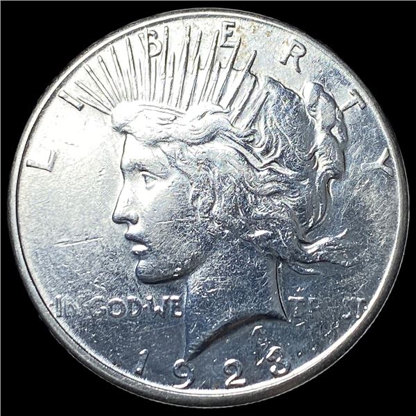 1923-S Silver Peace Dollar NEARLY  UNCIRCULATED
