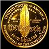 Image 2 : 1987-W Gold $5 Constitution Commemorative  CHOICE PROOF