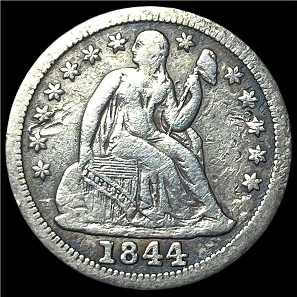 1844 Seated Liberty Dime LIGHTLY CIRCULATED
