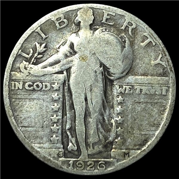 1926-S Silver Standing Liberty Quarter NICELY  CIRCULATED