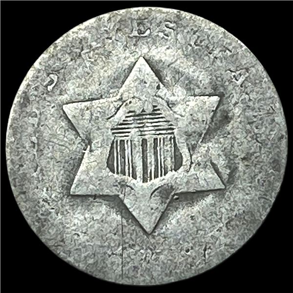 1851 Silver Three-Cent Piece NICELY  CIRCULATED