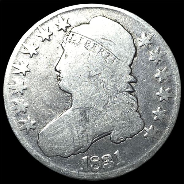 1831 Capped Bust Half Dollar NICELY  CIRCULATED