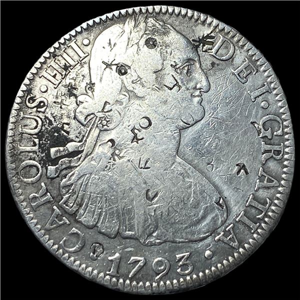 1793-Mo FM Silver 8 Reales HIGH GRADE