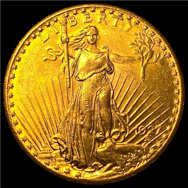 1927 No Mint Mark Gold $20 Saint-Gaudens  CHOICE BU
