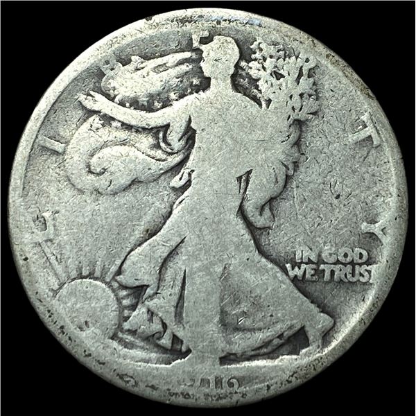 Walking Liberty Half Dollar 1916 NICELY  CIRCULATED