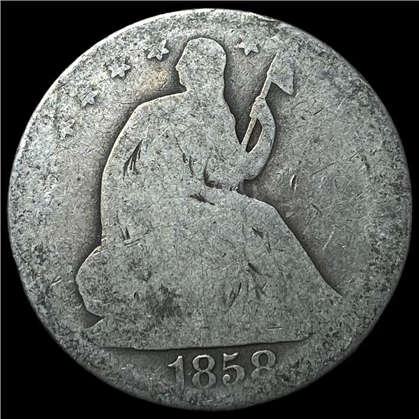 1858-O Silver Half Dollar NICELY CIRCULATED