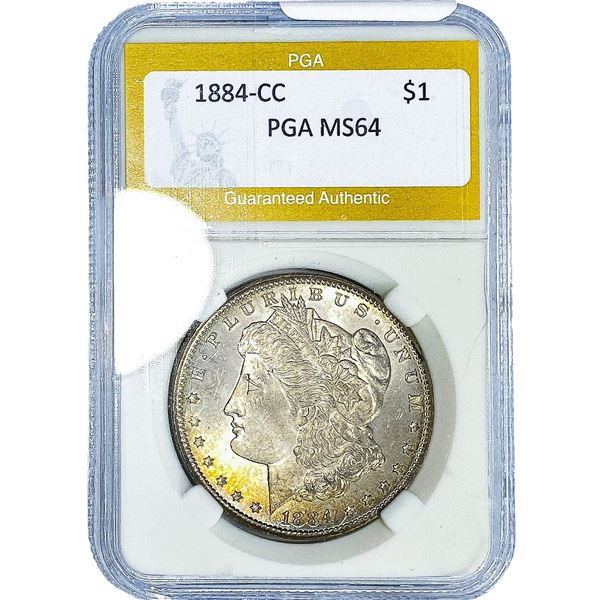 1884-CC Morgan Silver Dollar PGA MS64