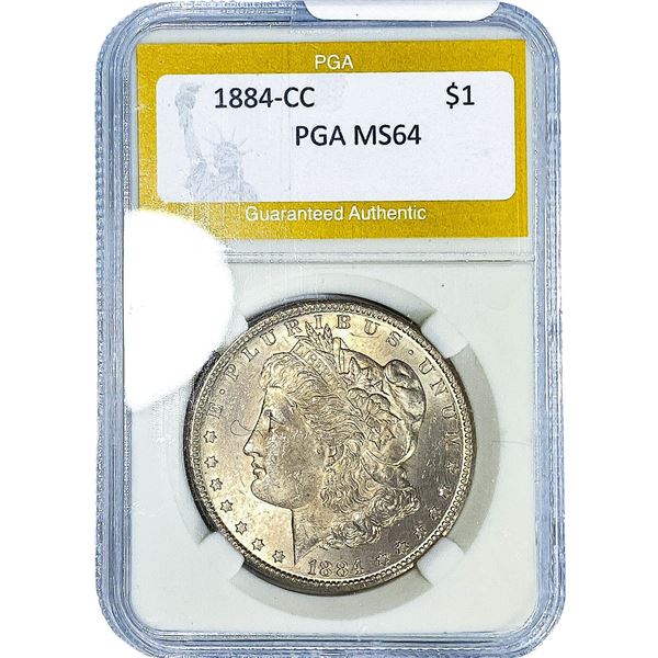 1884-CC Morgan Silver Dollar PGA MS64