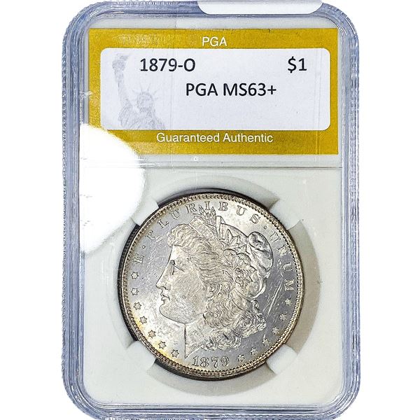 1879-O Morgan Silver Dollar PGA MS63+