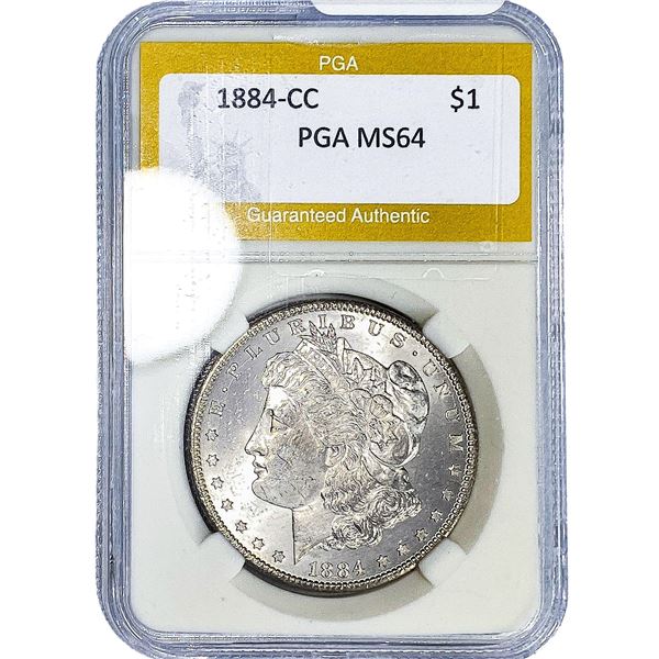 1884-CC Morgan Silver Dollar PGA MS64
