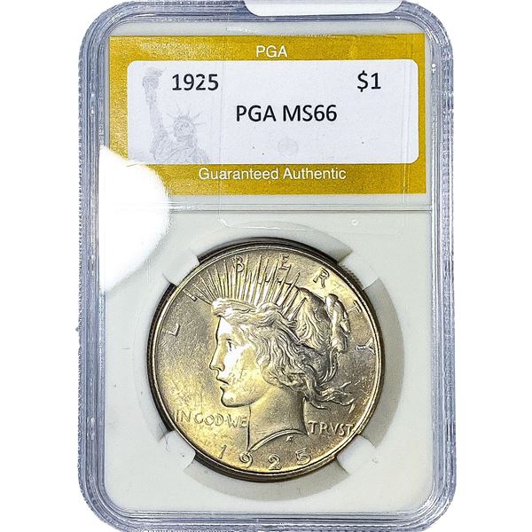 1925 Silver Peace Dollar PGA MS66