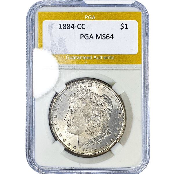 1884-CC Morgan Silver Dollar PGA MS64