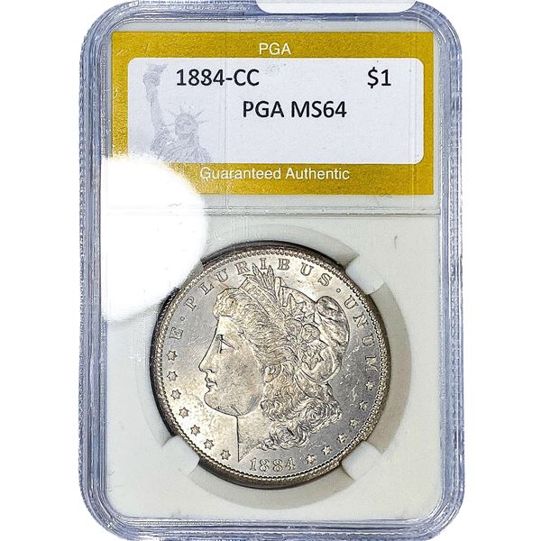 1884-CC Morgan Silver Dollar PGA MS64