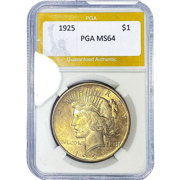 1925 Silver Peace Dollar PGA MS64