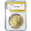 Image 1 : 1925 Silver Peace Dollar PGA MS64