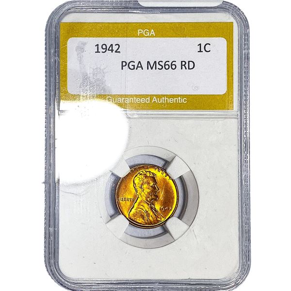 1942 Wheat Cent PGA MS66 RD