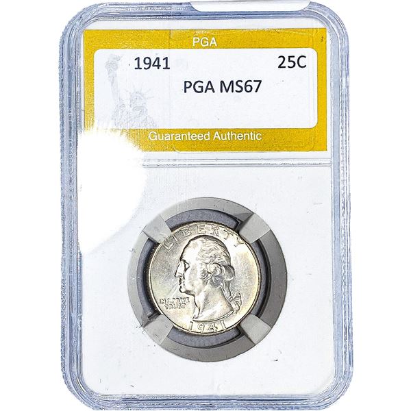 1941 Washington Silver Quarter PGA MS67