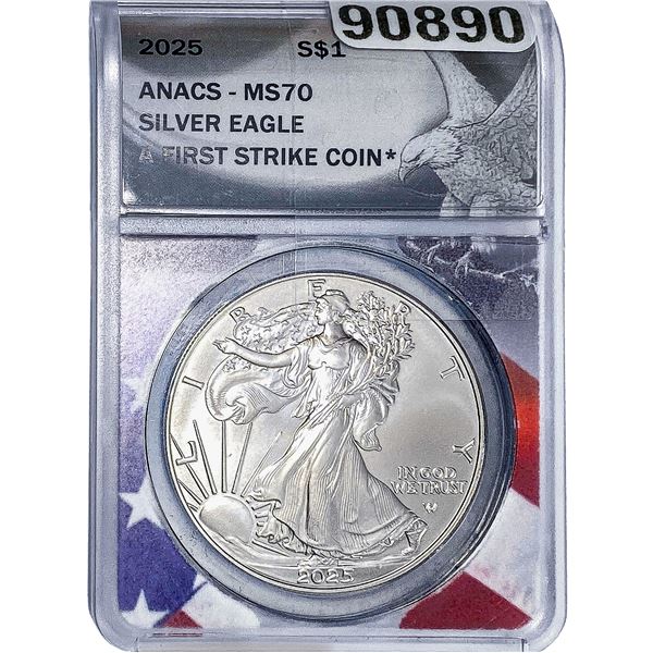 2025 Silver Eagle ANACS MS70