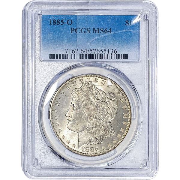 1885-O Morgan Silver Dollar PCGS MS64