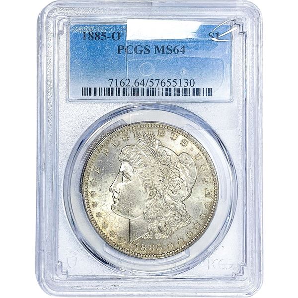 1885-O Morgan Silver Dollar PCGS MS64