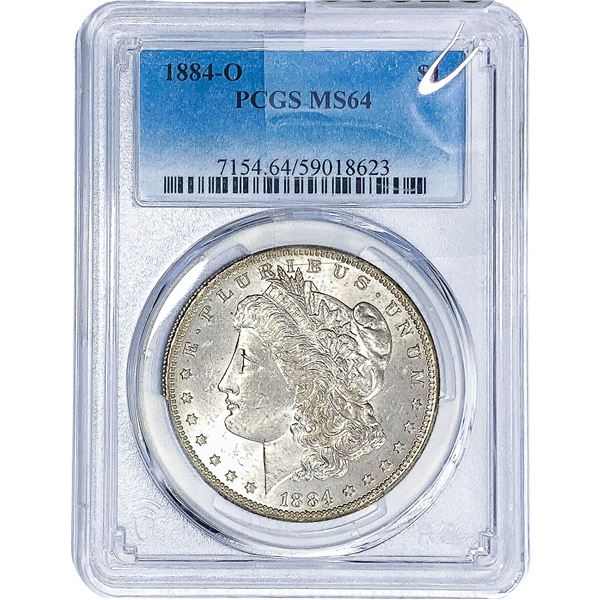 1884-O Morgan Silver Dollar PCGS MS64