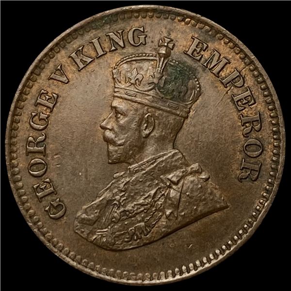 1912 India Silver 1/2 Rupee