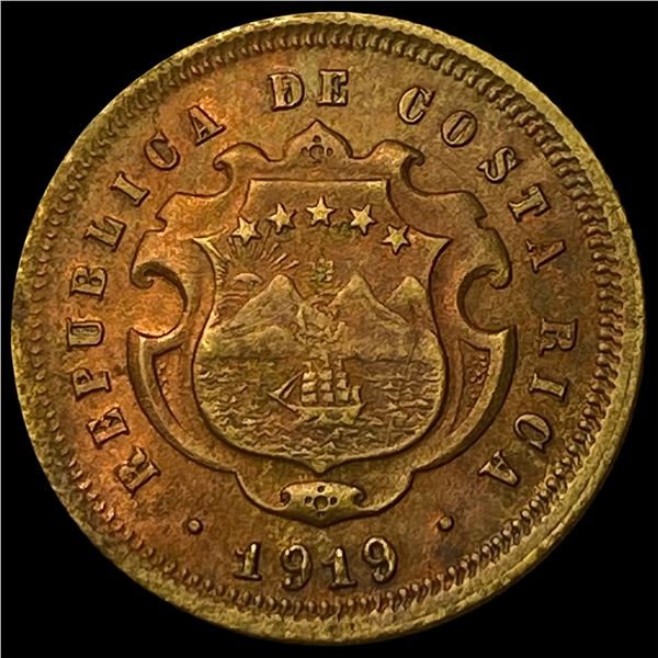 1919 Costa Rica 10 Centavos