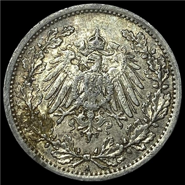 1916 Germany Silver 1/2 Mark