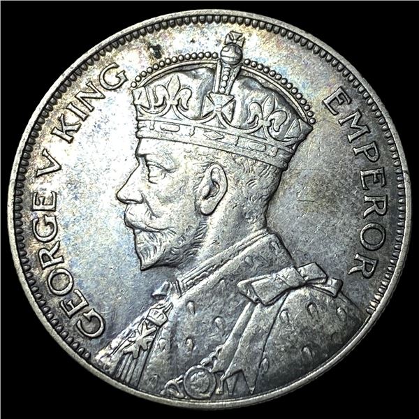 1934 New Zealand Silver 1/2 Crown