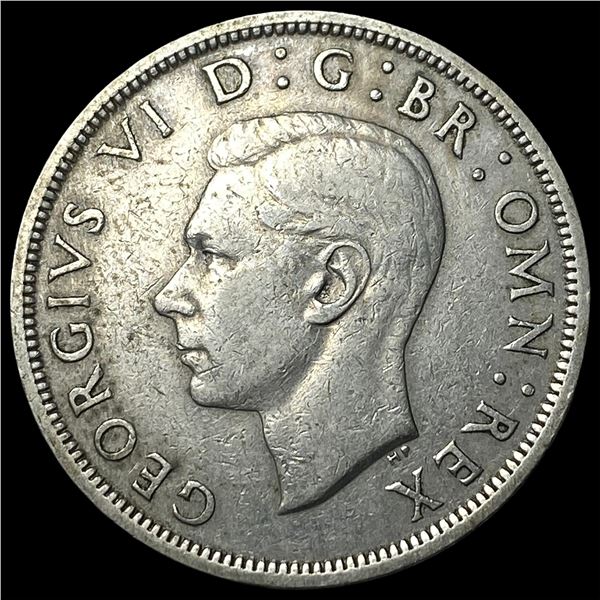 1951 Great Britain Silver 1/2 Crown