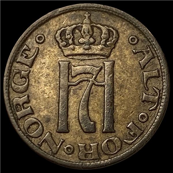 1915 Norway SIlver 10 Ore KM 372